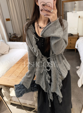 爱心洞石黑色酷感水晶项链 韩国设计师新品My fish 夏威夷人鱼