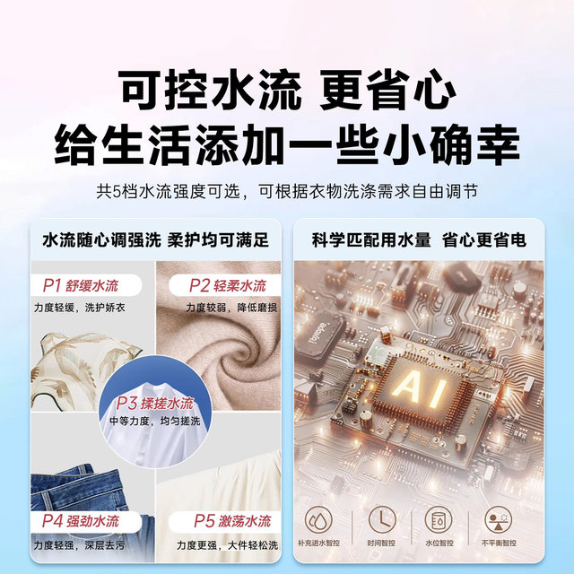 Tongshuai's new 8kg antibacterial pulsator washing machine