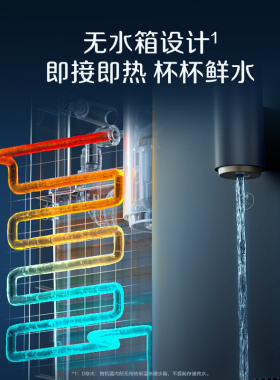 海尔管线机壁挂式家用饮水机净水器餐边柜直饮机接桶装水HGRZ2313