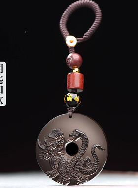 五行缺水补水北方水神玄武黑曜石属水吊坠项链水泽节卦黑色蛇龟