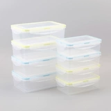 Прозрачная прямоугольная пластиковая коробка сохранения пищи -обновление микроволновой печи Специальная коробка для ланч -коробки кухня коробка для хранения ланча