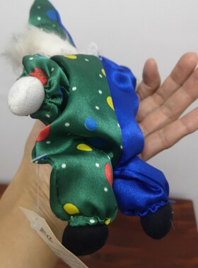 收藏样品中古玩具超级破旧 斑驳 发黄褪色 小丑娃