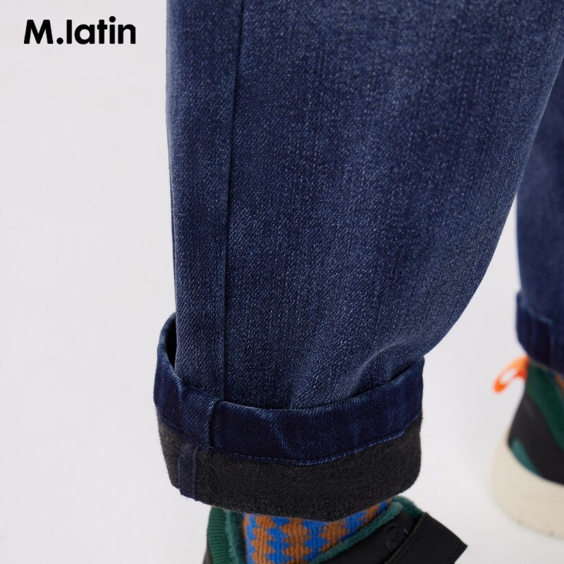 【商场同款】马拉丁童装裤子年冬装新款男童大童火山岩牛仔长裤