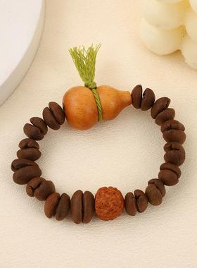 趣萌搞怪天然咖啡豆手串