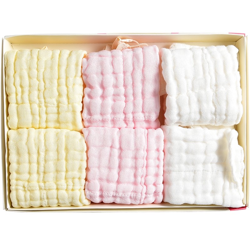 童泰新款婴儿用品口水巾男女宝宝纯棉小毛巾小方巾6块装纱布手巾,淘宝优惠券,粉丝福利购,淘宝优惠卷