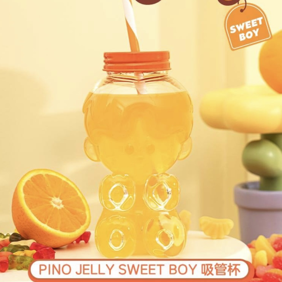 泡泡玛特Pino jelly焦糖布丁周末手办周边盘子夹子吸管杯正品礼物 - 图1