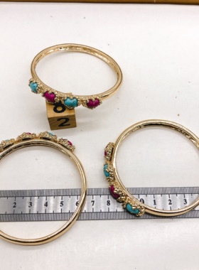 手镯欧美饰品女合金玻璃亮钻