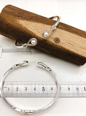 欧美饰品女合金玻璃亮钻手镯