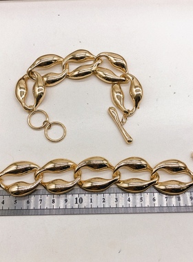 手镯欧美饰品女合金玻璃珠子