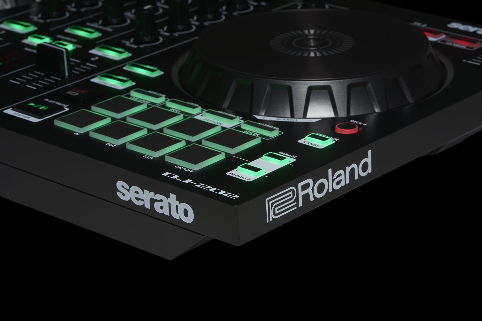 罗兰Roland DJ-202高性价比入门家用打碟机送Serato DJ Pro及教程