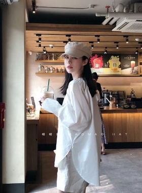 苎麻鸭舌帽女透气复古四季
