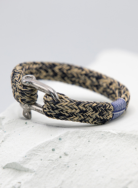 荷兰原装pighen复古男船绳手环