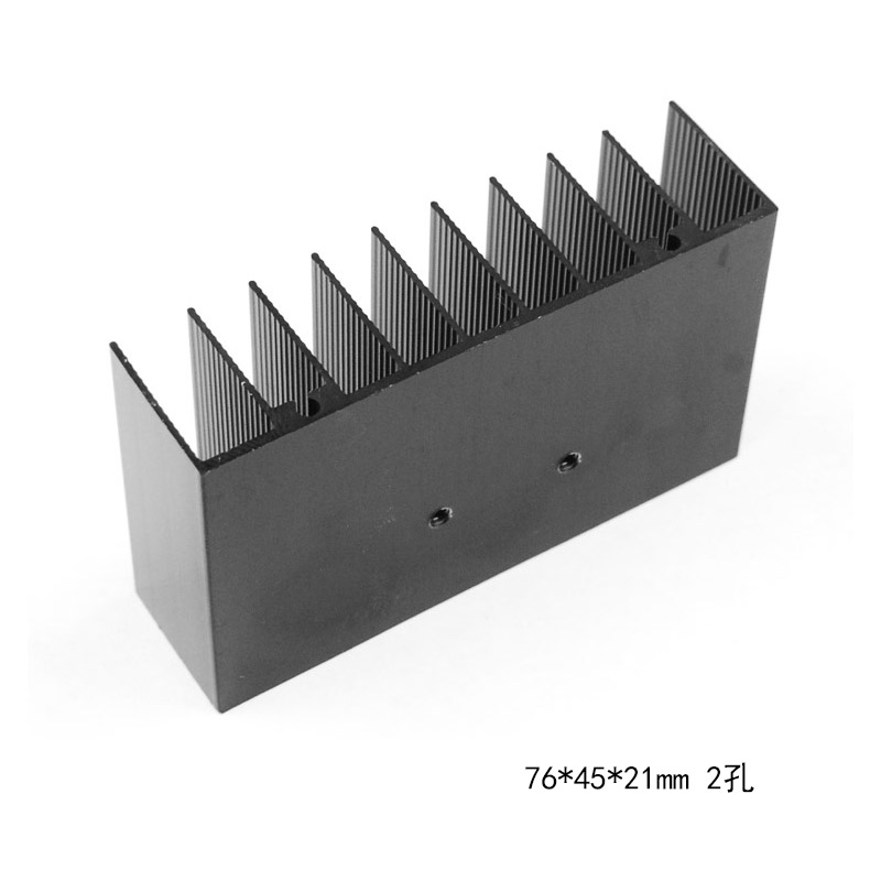 铝合金散热片氧化发黑适合TDA2030 LM1875 TDA7377 TDA7850等-图1