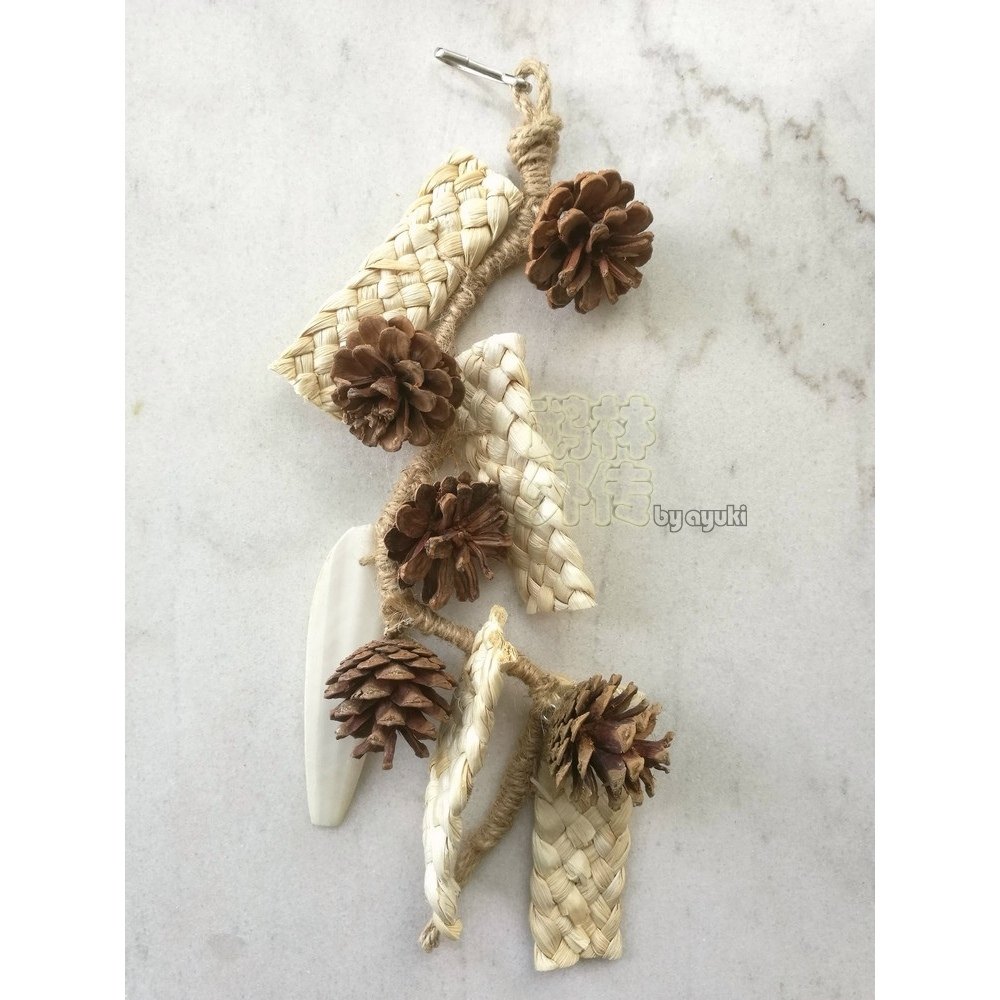 中小型鹦鹉啃咬玩具玉米皮松果组合系列磨嘴咬串玄凤牡丹鸟笼挂饰,淘宝优惠券,粉丝福利购,淘宝优惠卷