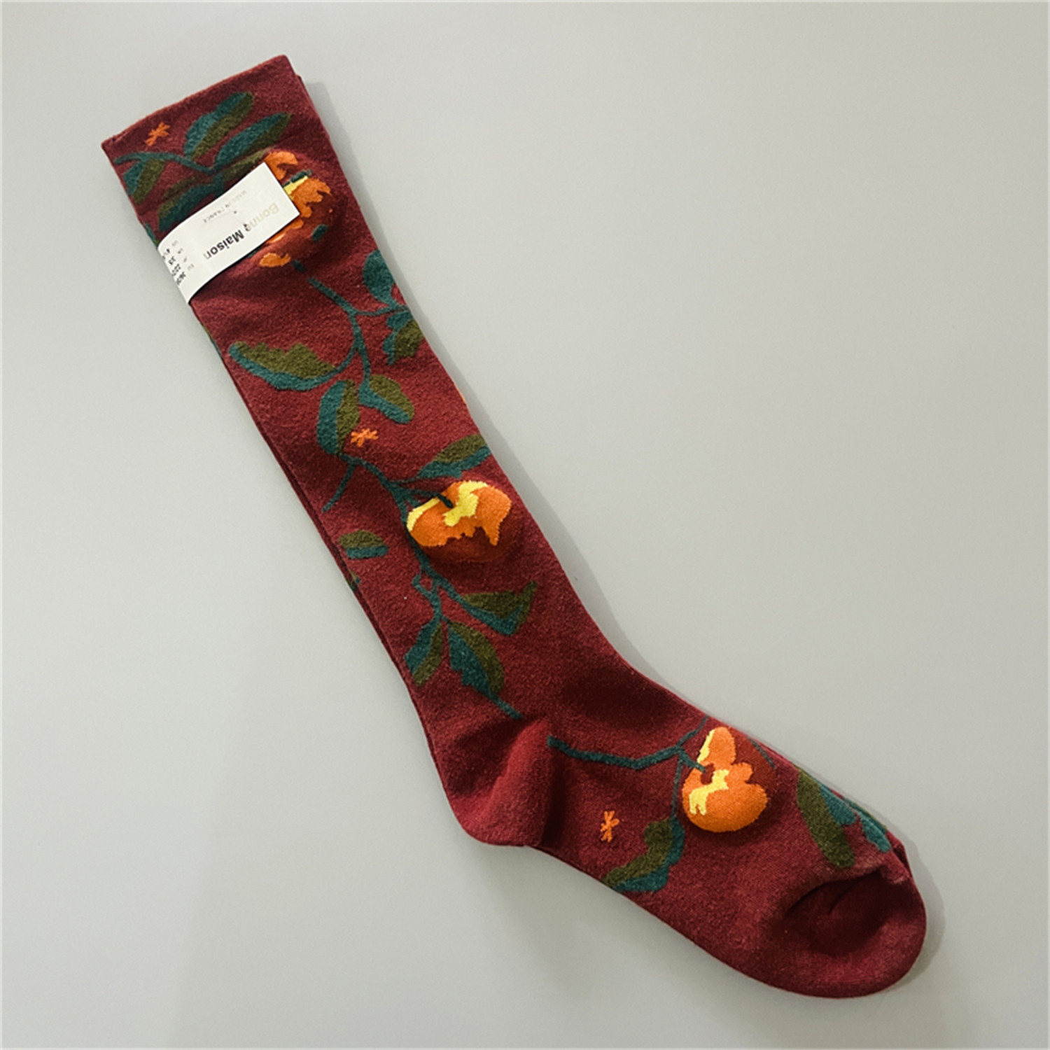 法国小众长筒袜趣味油画风女士四季款多巴胺彩色小腿袜网红潮袜子,淘宝优惠券,粉丝福利购,淘宝优惠卷