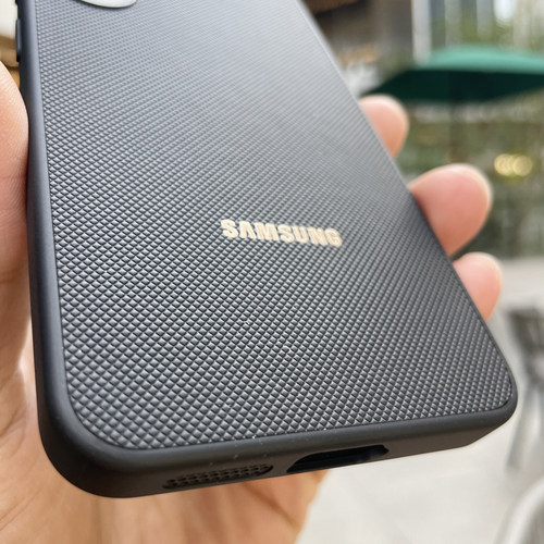 适用于三星S25Ultra手机壳S25+保护套S24防摔S23碳纤维纹S21简约磨砂S20软边S22男女商务note20ultra超薄外壳 - 图1