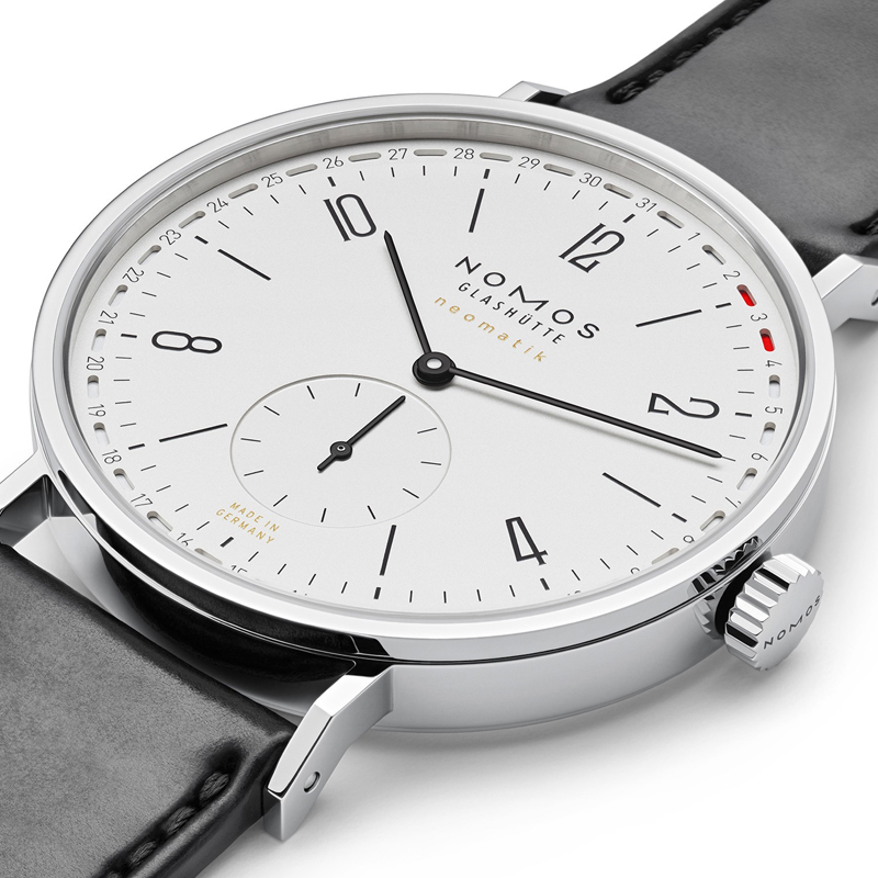 NOMOS Tangente180德国自动机械男表简约透底牛皮腕表-图1