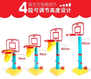 fisher price jumpbasketball 费雪儿童篮球架高度可调运动投篮架