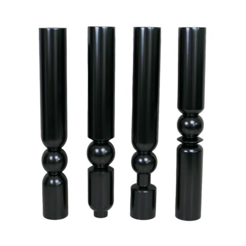 法式实木桌腿吧台玄关半岛台增高支撑圆边几中古风餐桌书桌家具脚 - 图3