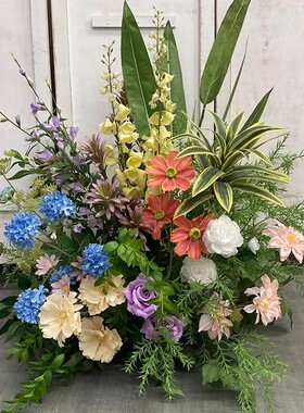 仿真花造景室内橱窗绿植摆件
