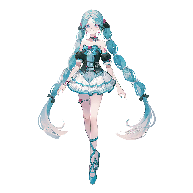 初兽猫 征集 初音梦境芭蕾cos服cosplay女装连衣裙二次元偶像服装 - 图3