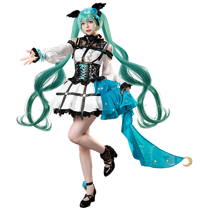 初兽猫现货初音cos服cosplay为你献上玫瑰般的美丽mi-图3