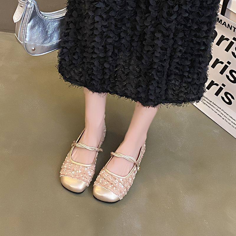 方头奶奶鞋小香风温柔玛丽珍鞋2026新款春季平底单鞋气质晚晚鞋女,淘宝优惠券,粉丝福利购,淘宝优惠卷