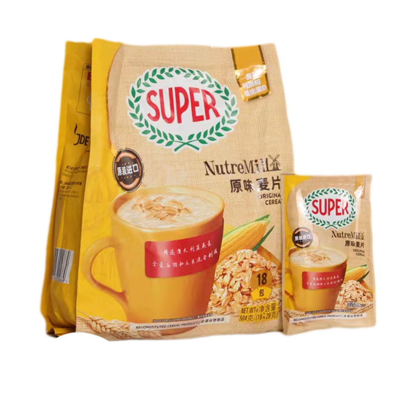 马来西亚进口SUPER超级牌原味麦片即食谷物早餐富含钙质与维生素D - 图3