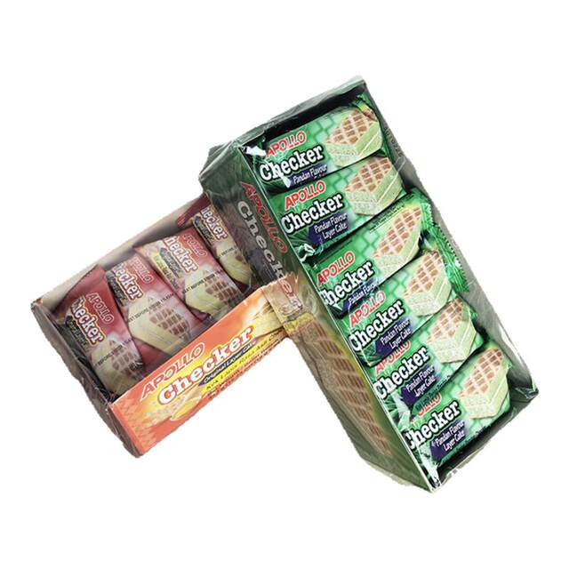 Malaysian imported cake Apollo Pandan Swiss roll 24 small cake snacks afternoon tea snack