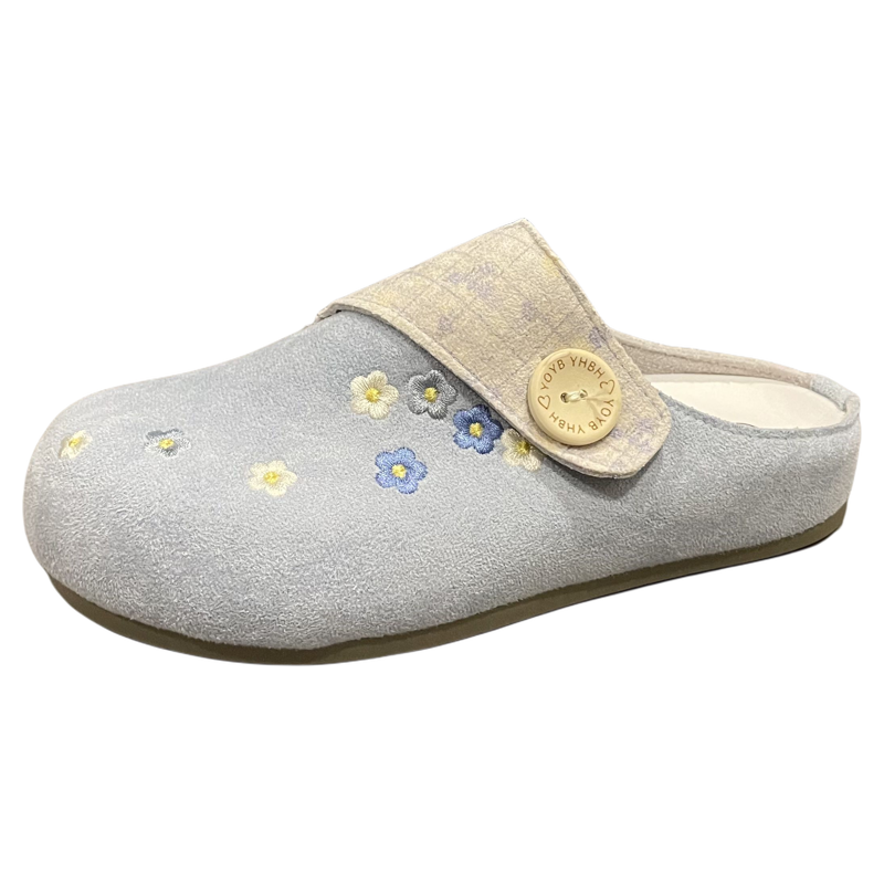 七七主人家 休闲浅口单鞋2026春季新款反绒平底半拖包头勃肯鞋女,淘宝优惠券,粉丝福利购,淘宝优惠卷