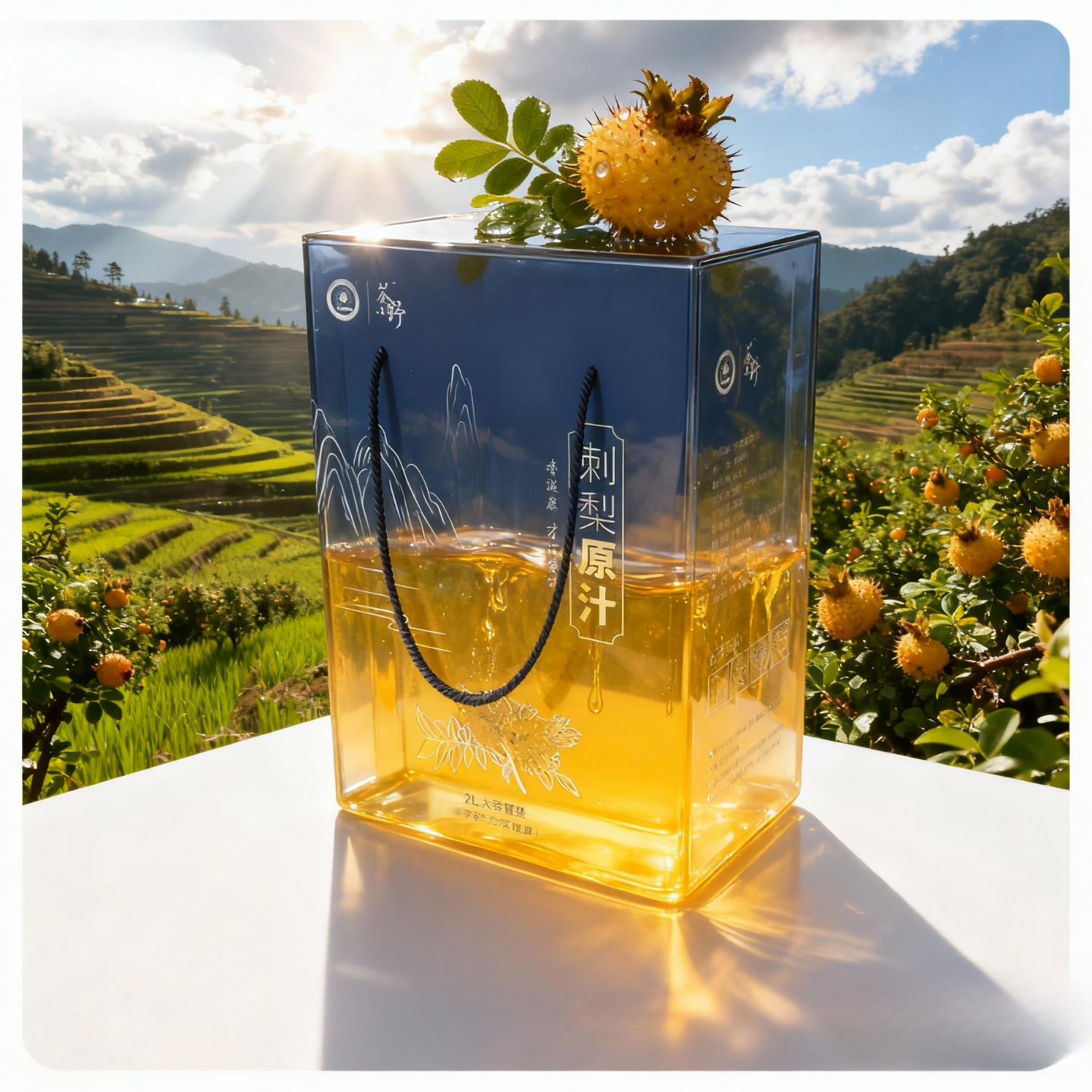 贵州特产刺梨汁原液2000mL实惠家庭装零添加富含VC、VP、SOD - 图2