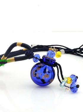 琉璃精油瓶项链挂件饰品吊坠