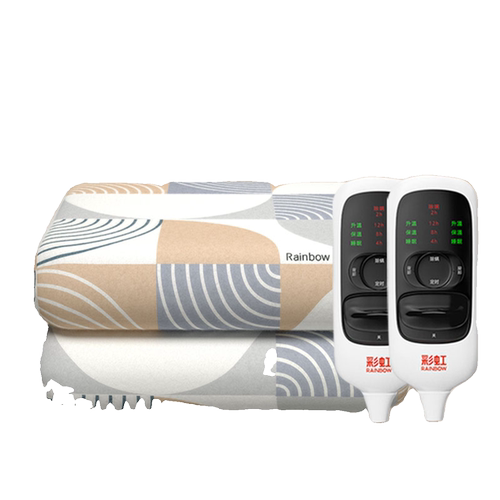 彩虹电热毯双人上下左右独立控制 定时四温区调温电褥子1.5米1.8m - 图3