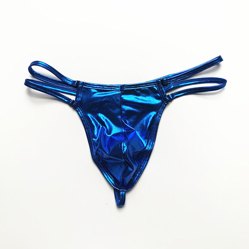 梵卡兹男士丁字裤烫金面料柔软低腰性感可拆扣双带仿皮单丁裤T裤,淘宝优惠券,粉丝福利购,淘宝优惠卷