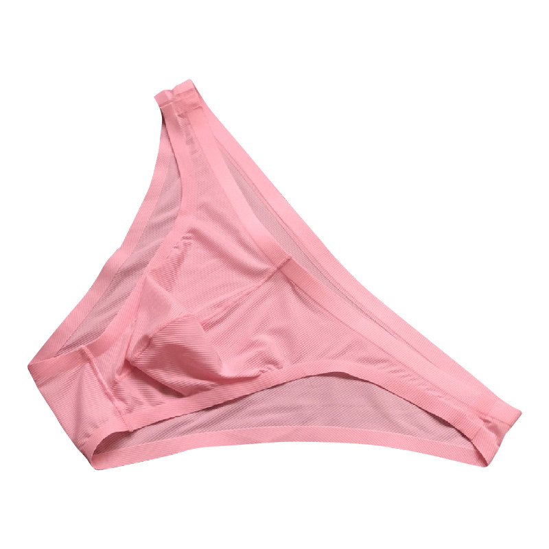 梵卡兹男士内裤青年低腰性感一片无痕冰丝透气透明比基尼小三角裤,淘宝优惠券,粉丝福利购,淘宝优惠卷