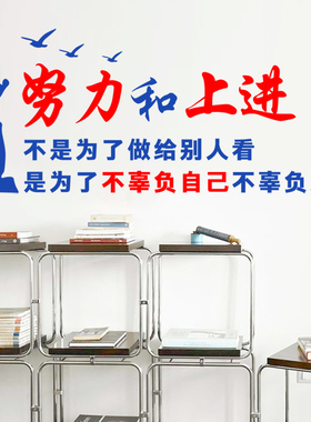 学校班级中考激励努力上进墙贴