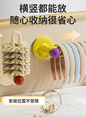 发圈收纳架卫生间壁挂式发箍发饰皮筋头绳挂钩免打孔饰品收纳