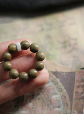绿檀木手捻小手串绕指柔指尖文玩菩提子