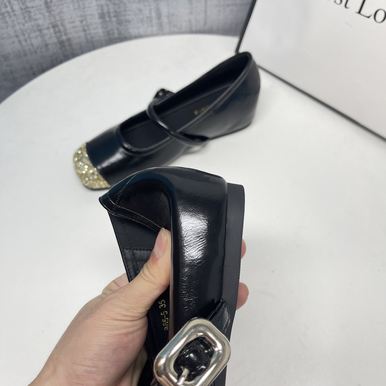 隐形内增高4CM浅口单鞋女2025秋季拼接平底方头小个子玛丽珍女鞋,淘宝优惠券,粉丝福利购,淘宝优惠卷