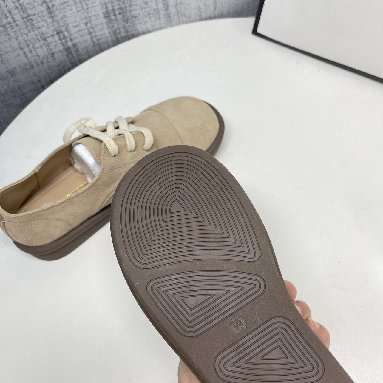 复古森系勃肯鞋女2025年春秋新款丑萌系带平底单鞋磨砂软底豆豆鞋,淘宝优惠券,粉丝福利购,淘宝优惠卷