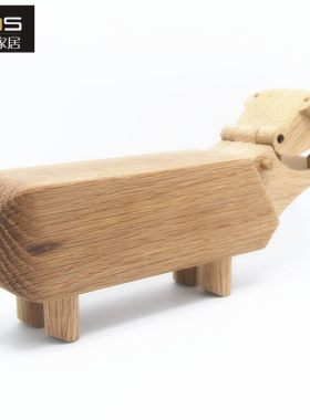 木河马初森实木北欧儿童房木偶