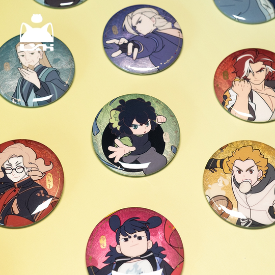 Luo Xiaohei丨The Big Movie 2 Battle Series Badge Tinplate Bar Chi Xiaohei Unlimited Luye Nezha peripherals
