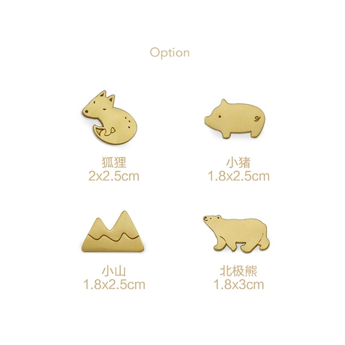 U-Pick Original Life Snow Mountain Series Brass Metal Brooch милая литературная пара пары аксессуаров