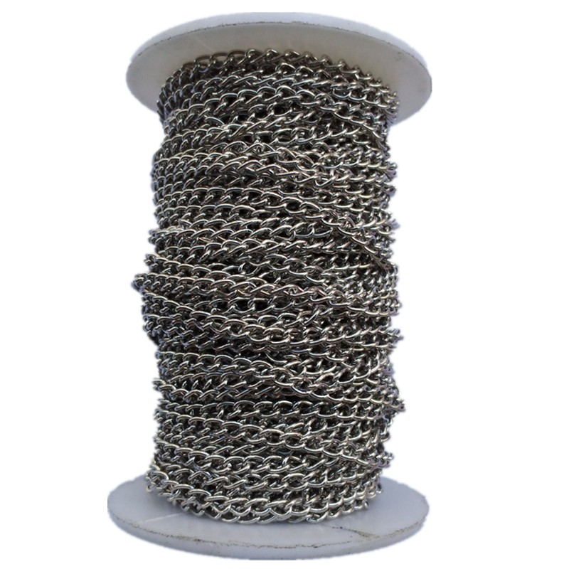 白K色加密细铁链条装饰吊牌包包链小铁链子diy饰品链配件5米免邮,淘宝优惠券,粉丝福利购,淘宝优惠卷