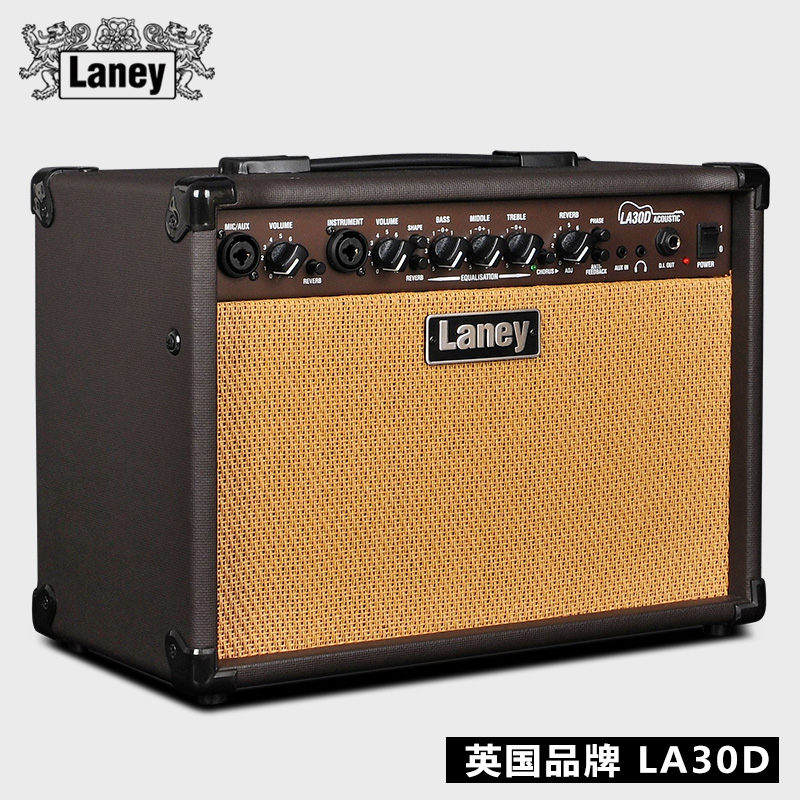 正品英国Laney电箱民谣吉他音箱兰尼LA30D原声木吉他弹唱音响话筒 - 图0