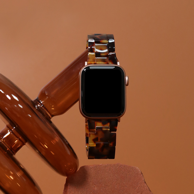 苹果手表s8表带高级适用iwatch树脂s7新款applewatchse腕带s6夏天-图1