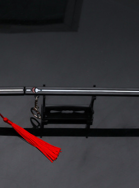 动漫刀剑火影忍者草雉剑黑色草稚剑佐助武器合金钥匙挂扣22CM