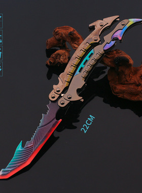 王者周边铠银白咏叹调澜逐归花海炽盲蝴蝶D金属武器模型摆件