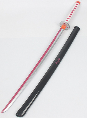 鬼灭之刃COS灶门炭治郎我妻善逸继国缘一富冈义勇木质刀ABS款模型