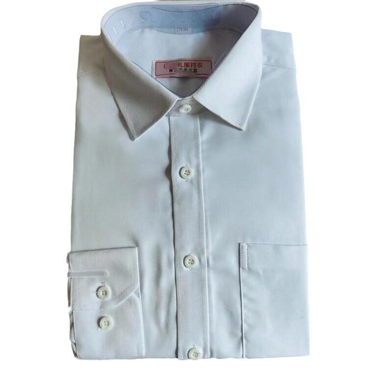 乐队白内衬长袖白衬衣男女款婚礼宴会演出升旗护卫礼服纯白衬衫,淘宝优惠券,粉丝福利购,淘宝优惠卷